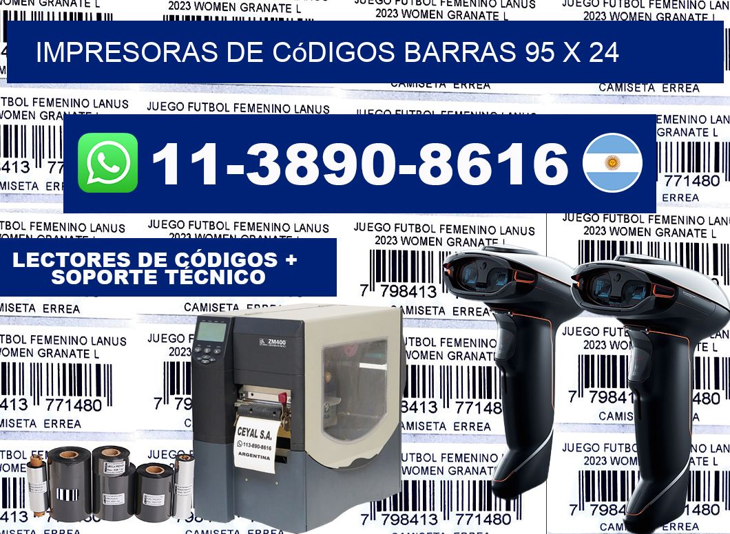 impresoras de códigos barras 95 x 24