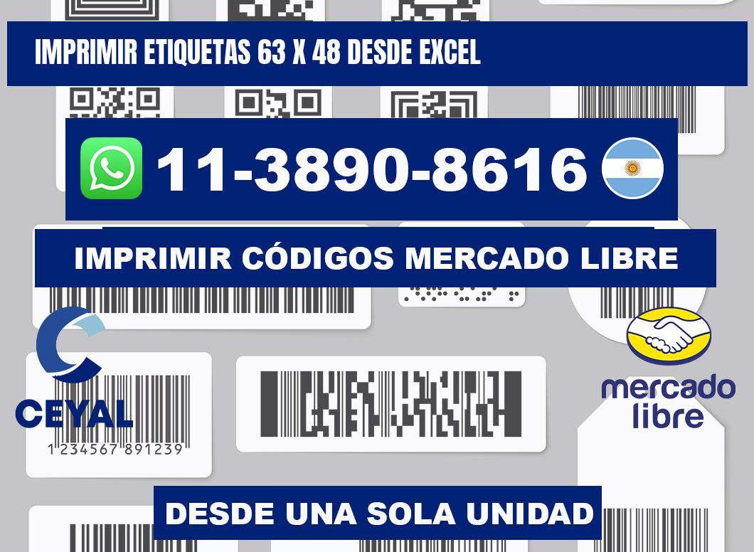 imprimir etiquetas 63 x 48 desde excel