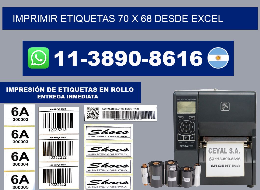 imprimir etiquetas 70 x 68 desde excel