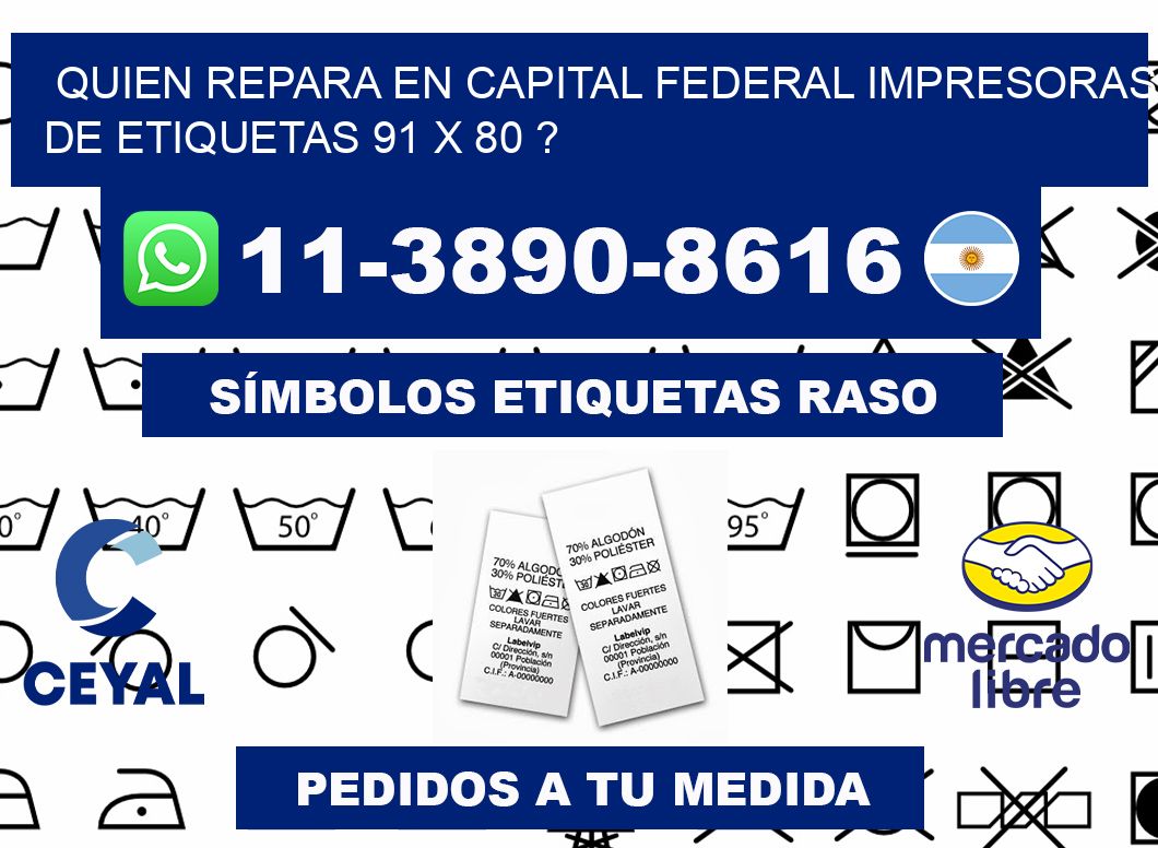 quien repara en capital federal impresoras de etiquetas 91 x 80 ?