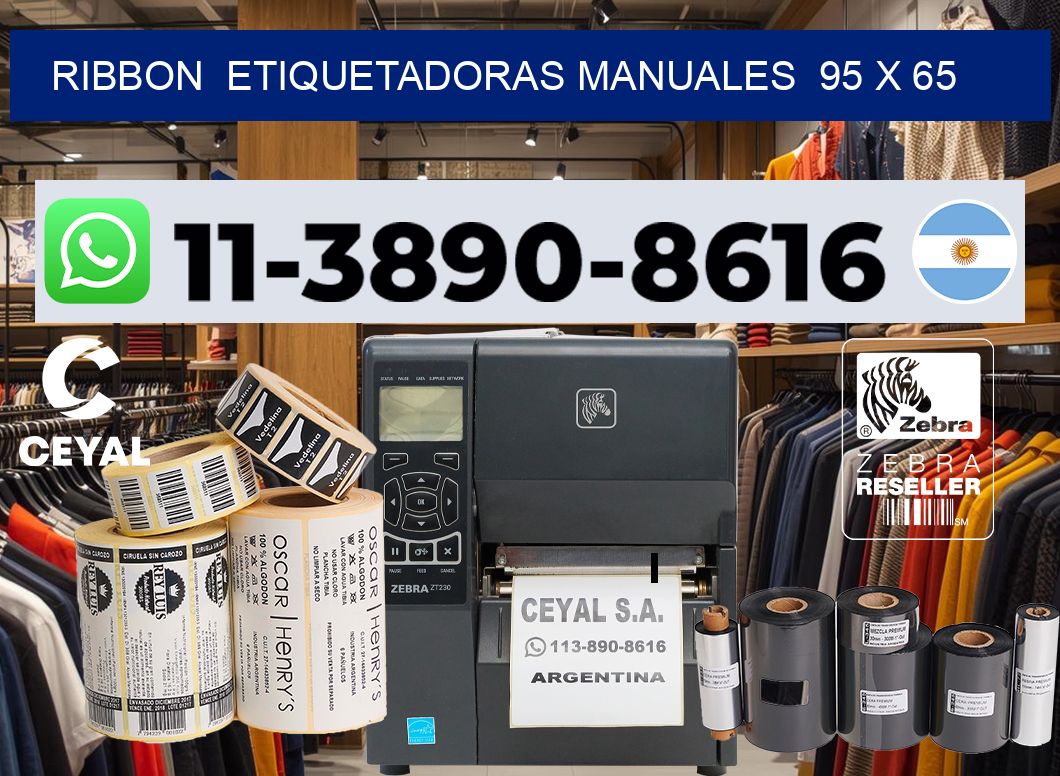 ribbon  Etiquetadoras Manuales  95 x 65