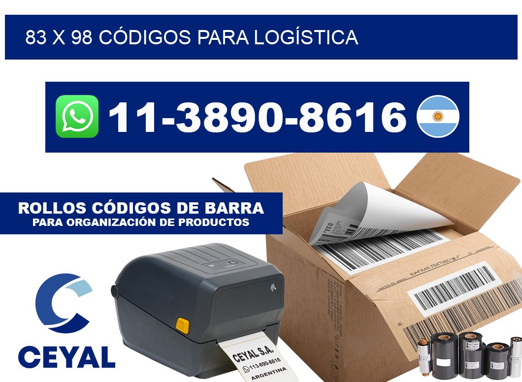 83 x 98 CÓDIGOS PARA LOGÍSTICA
