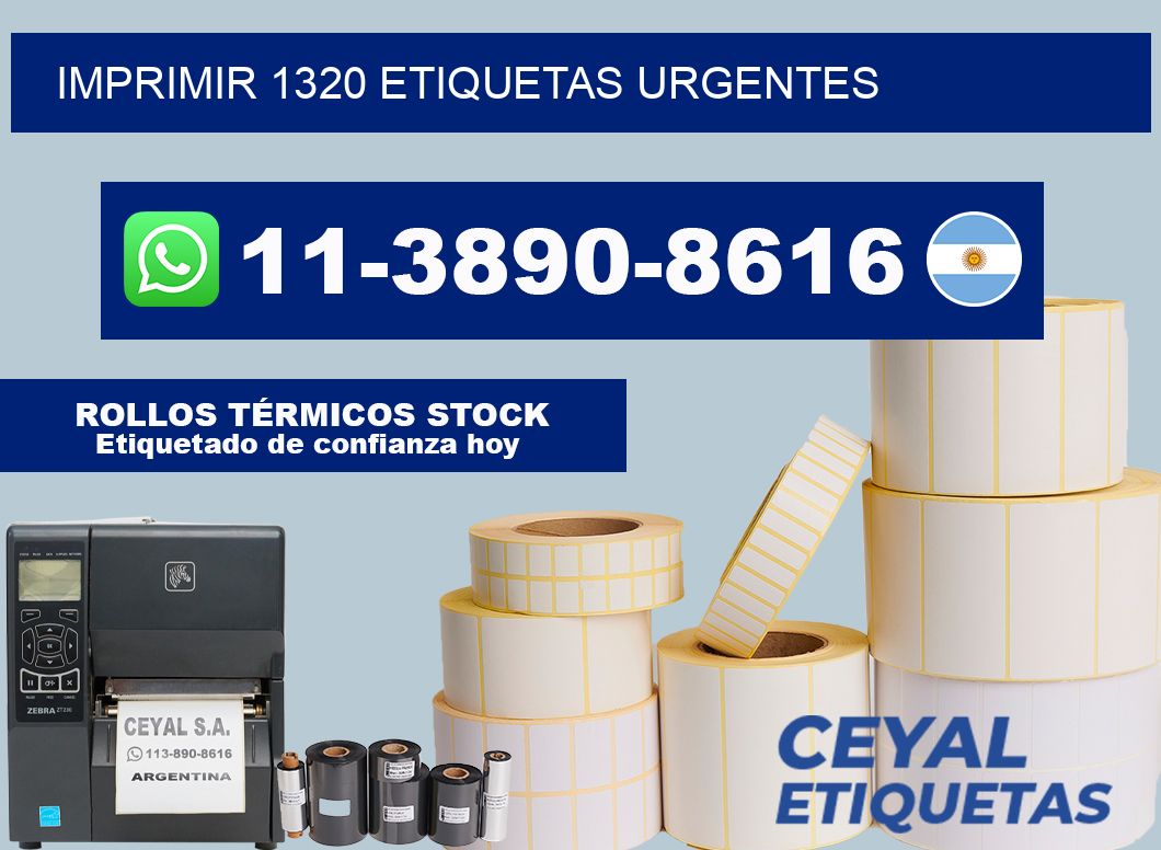 IMPRIMIR 1320 ETIQUETAS URGENTES