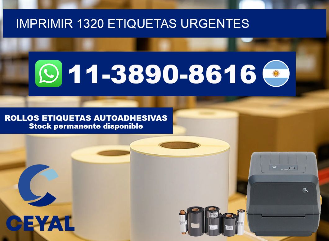 IMPRIMIR 1320 ETIQUETAS URGENTES