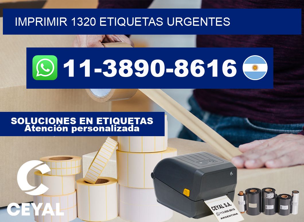IMPRIMIR 1320 ETIQUETAS URGENTES