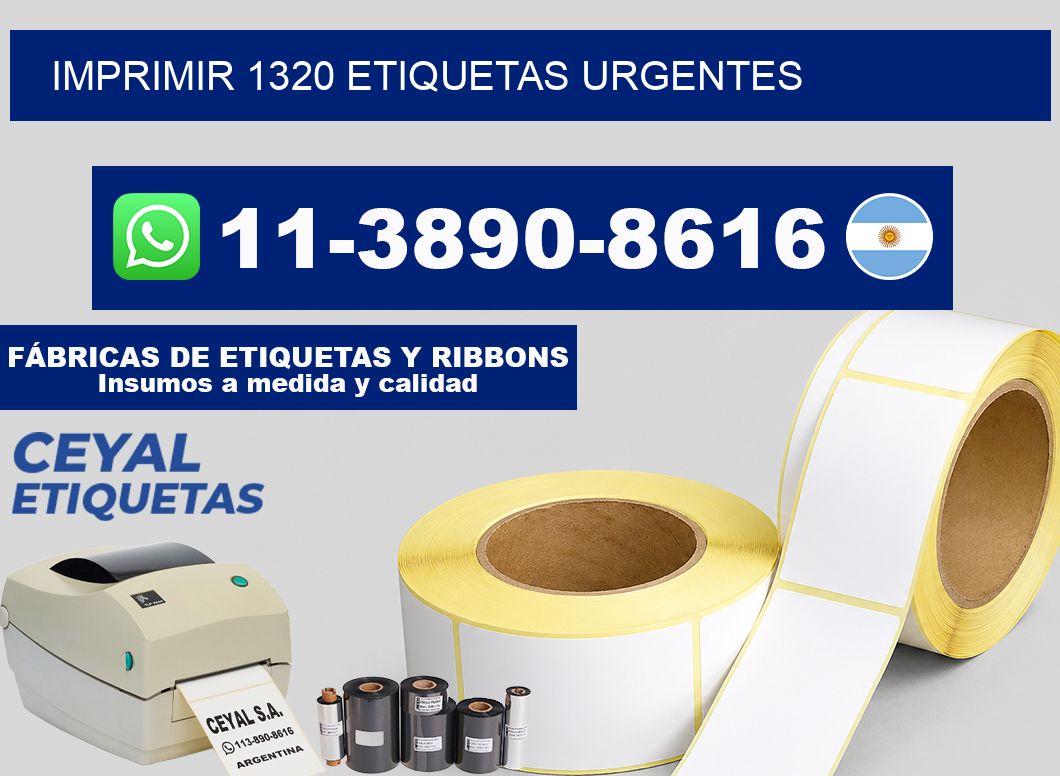 IMPRIMIR 1320 ETIQUETAS URGENTES