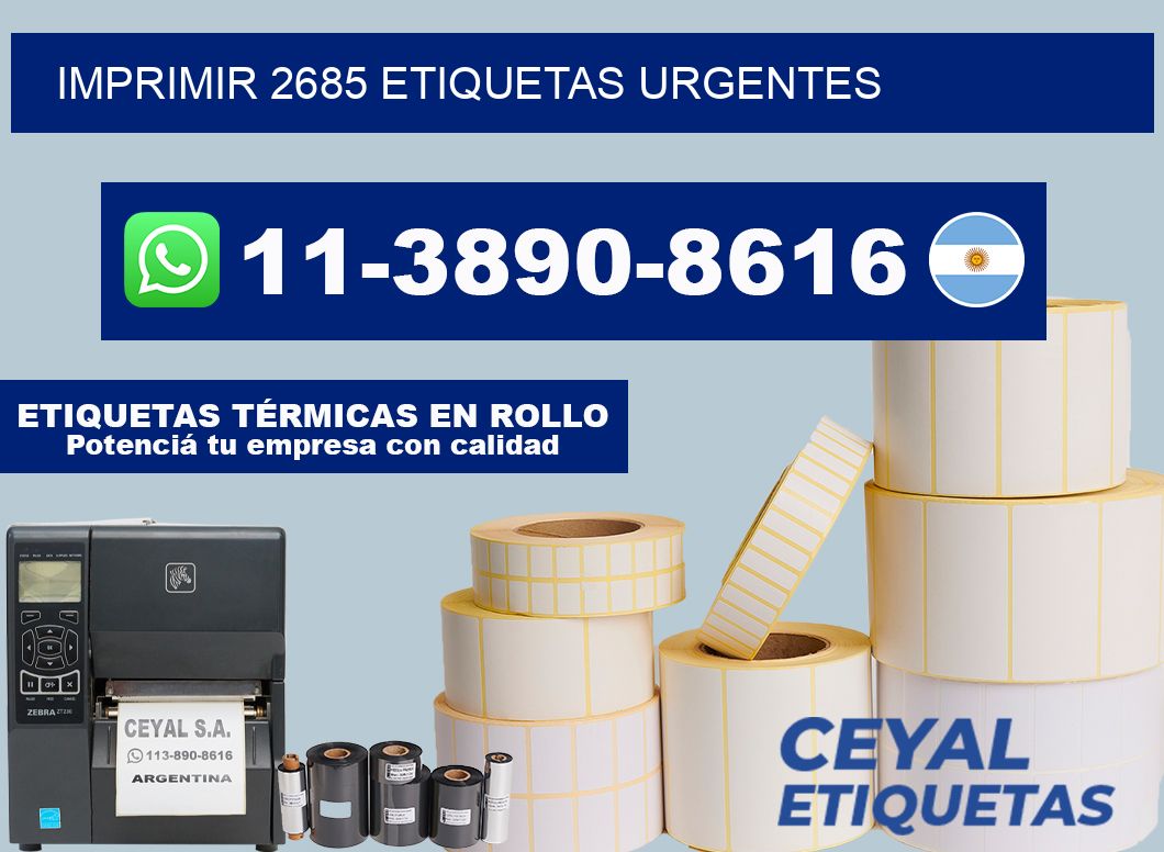 IMPRIMIR 2685 ETIQUETAS URGENTES