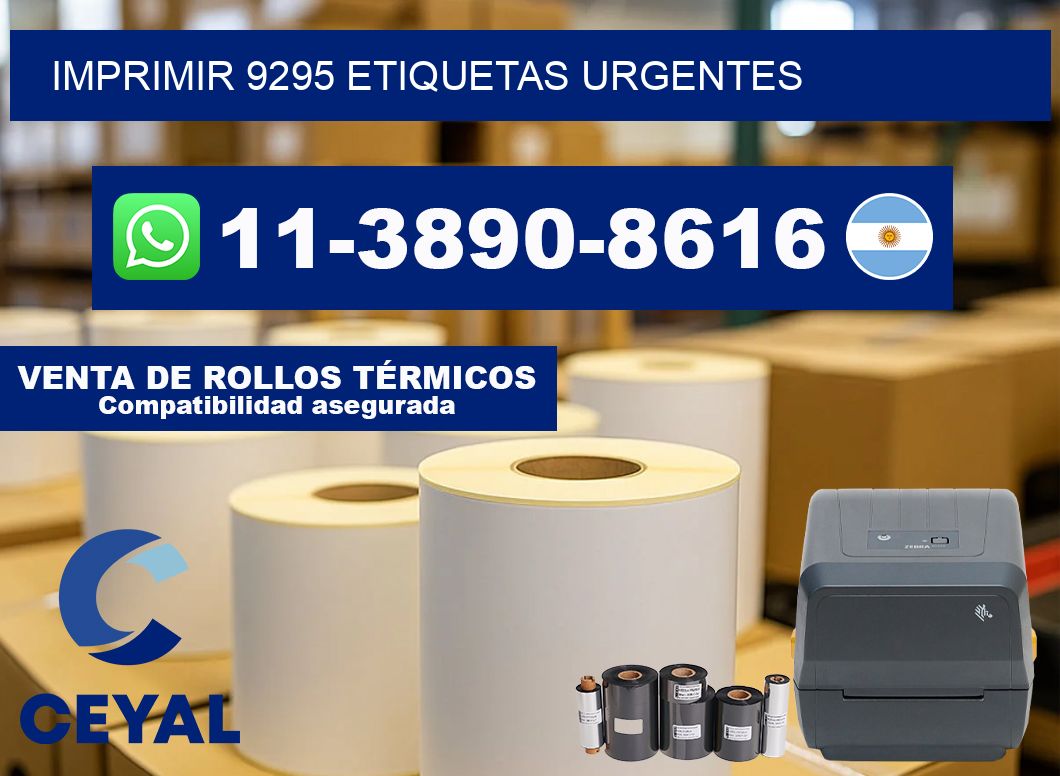 IMPRIMIR 9295 ETIQUETAS URGENTES