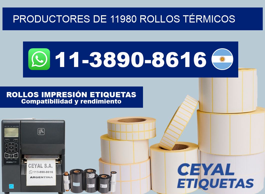 PRODUCTORES DE 11980 ROLLOS TÉRMICOS