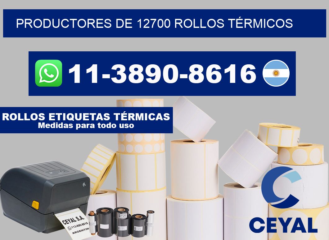 PRODUCTORES DE 12700 ROLLOS TÉRMICOS