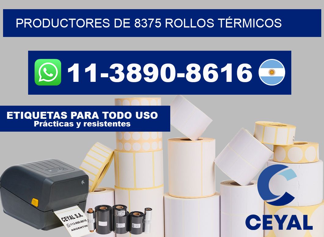PRODUCTORES DE 8375 ROLLOS TÉRMICOS