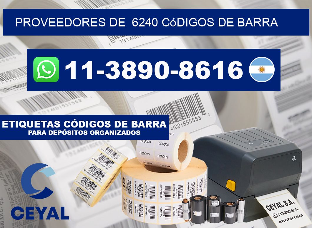 Proveedores de  6240 códigos de barra