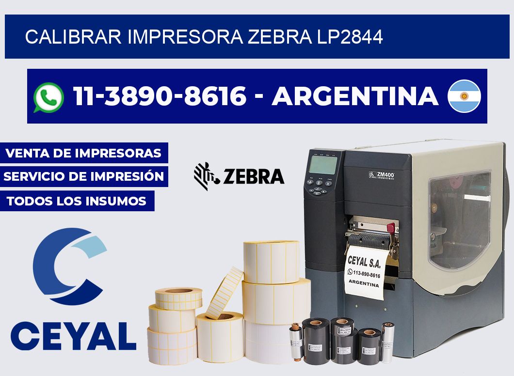 calibrar impresora Zebra LP2844