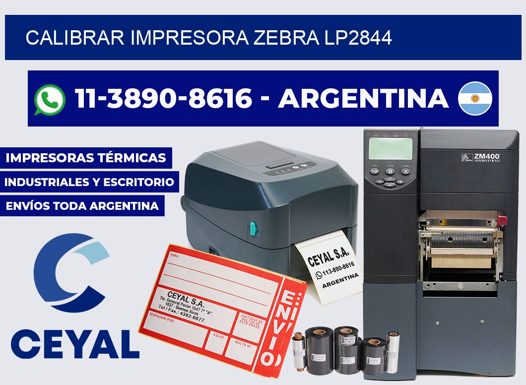 calibrar impresora Zebra LP2844
