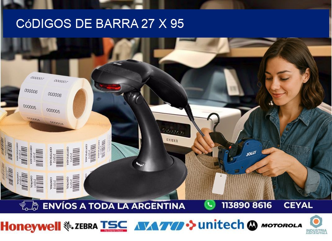 códigos de barra 27 x 95