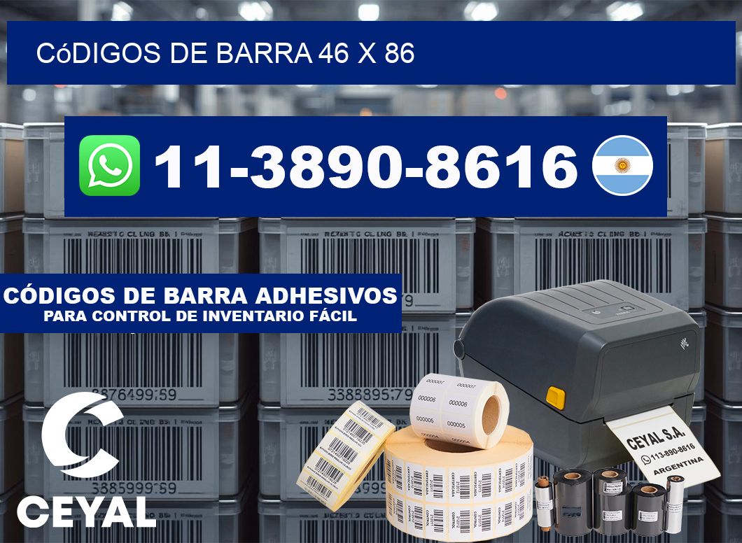 códigos de barra 46 x 86