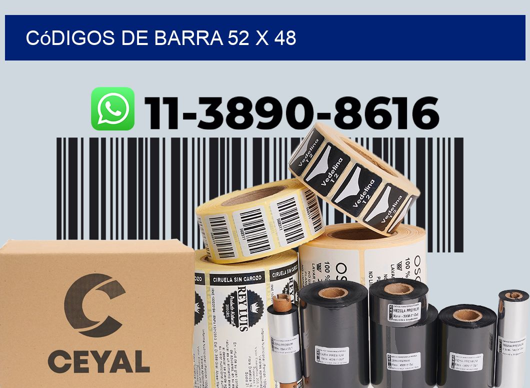 códigos de barra 52 x 48