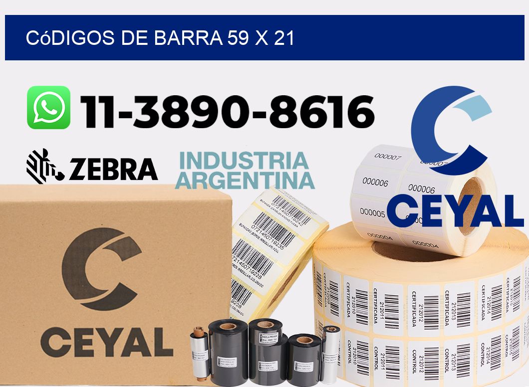 códigos de barra 59 x 21