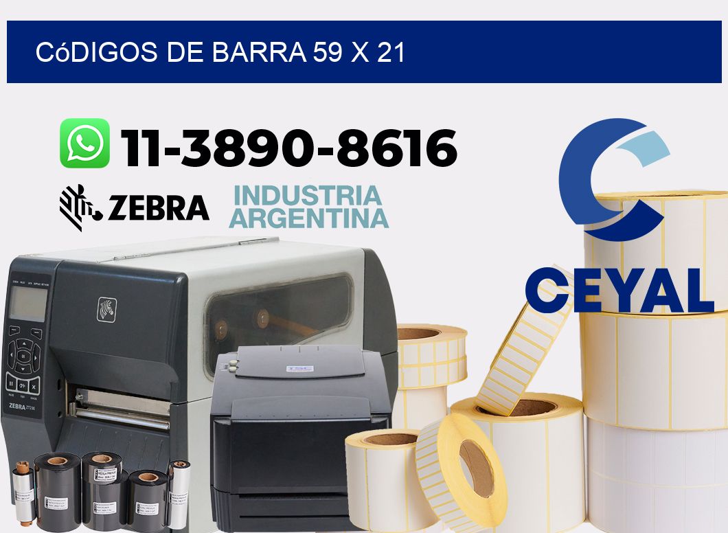códigos de barra 59 x 21
