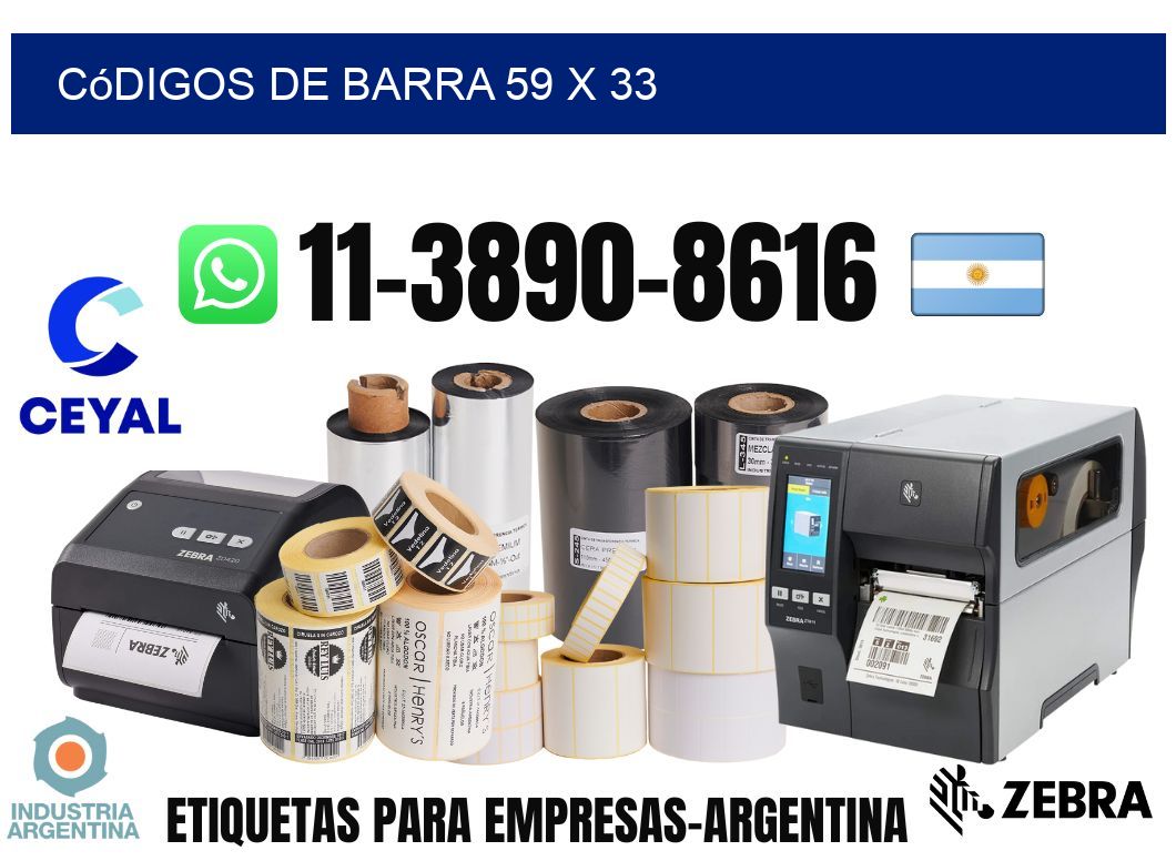 códigos de barra 59 x 33
