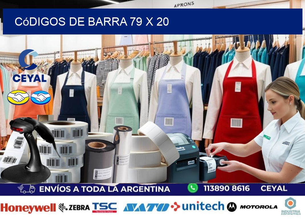 códigos de barra 79 x 20
