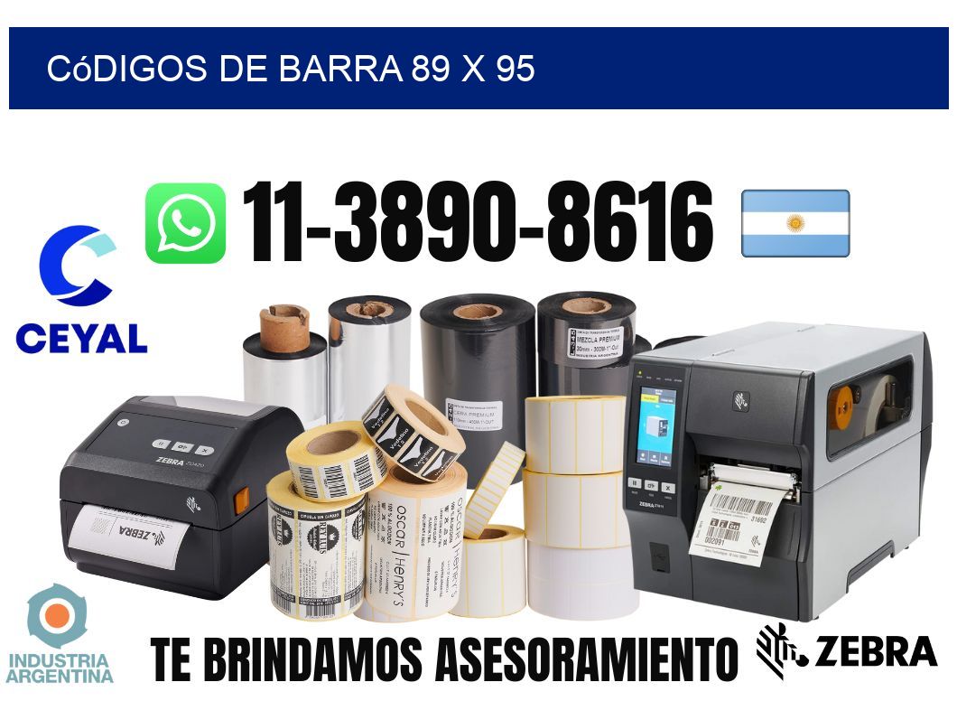 códigos de barra 89 x 95