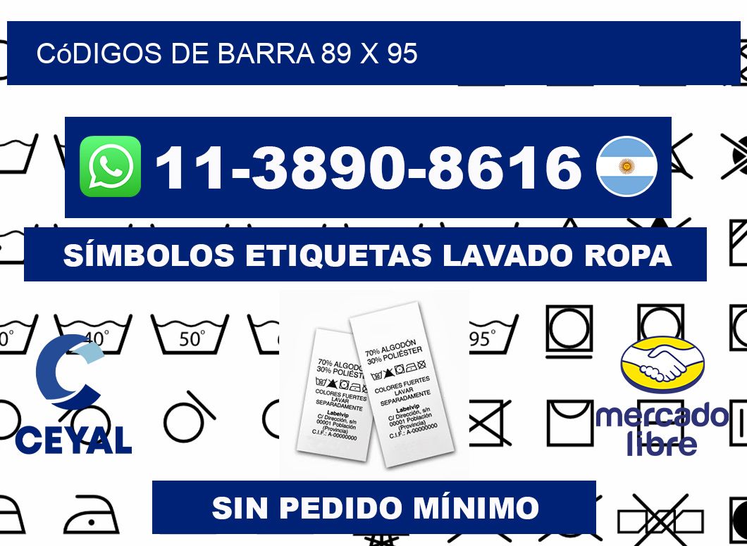 códigos de barra 89 x 95
