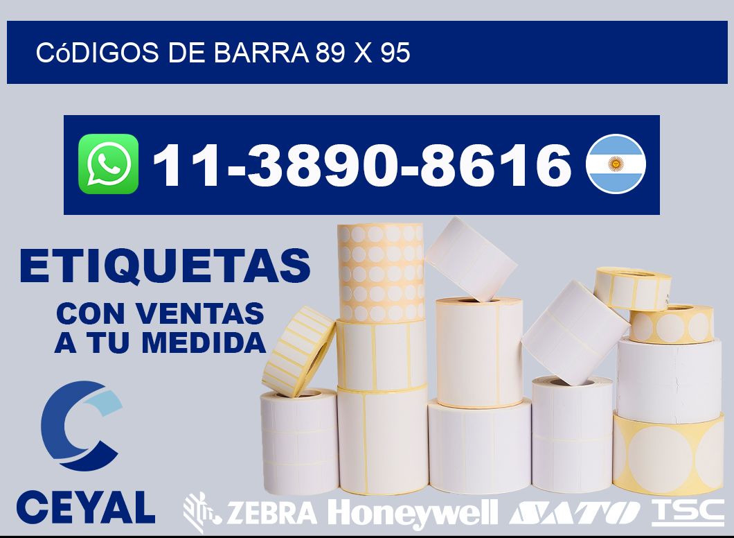 códigos de barra 89 x 95