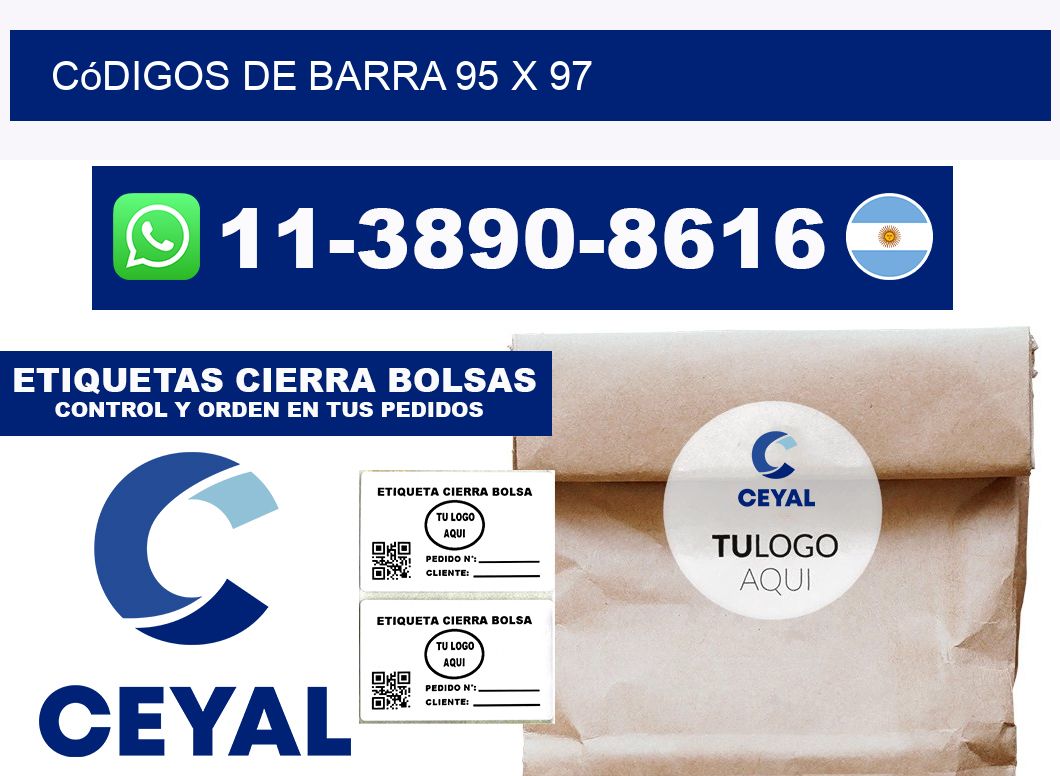 códigos de barra 95 x 97