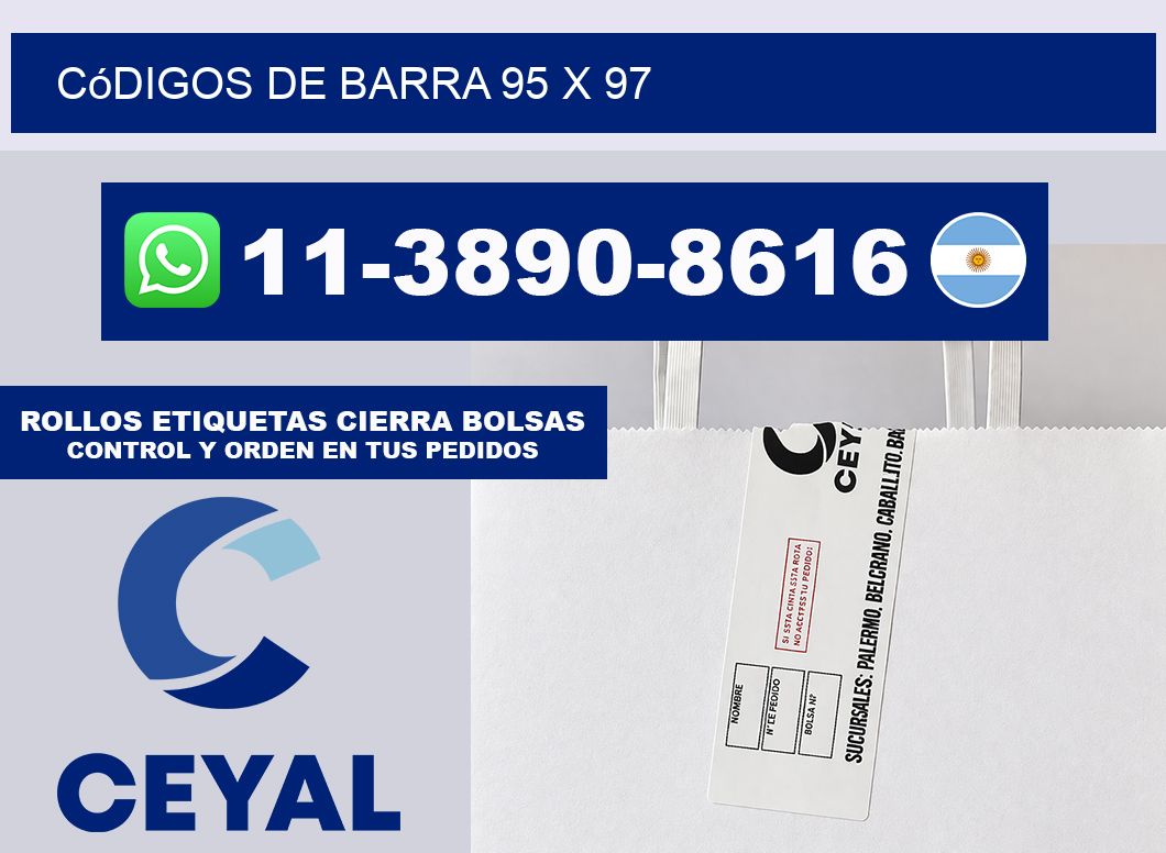 códigos de barra 95 x 97