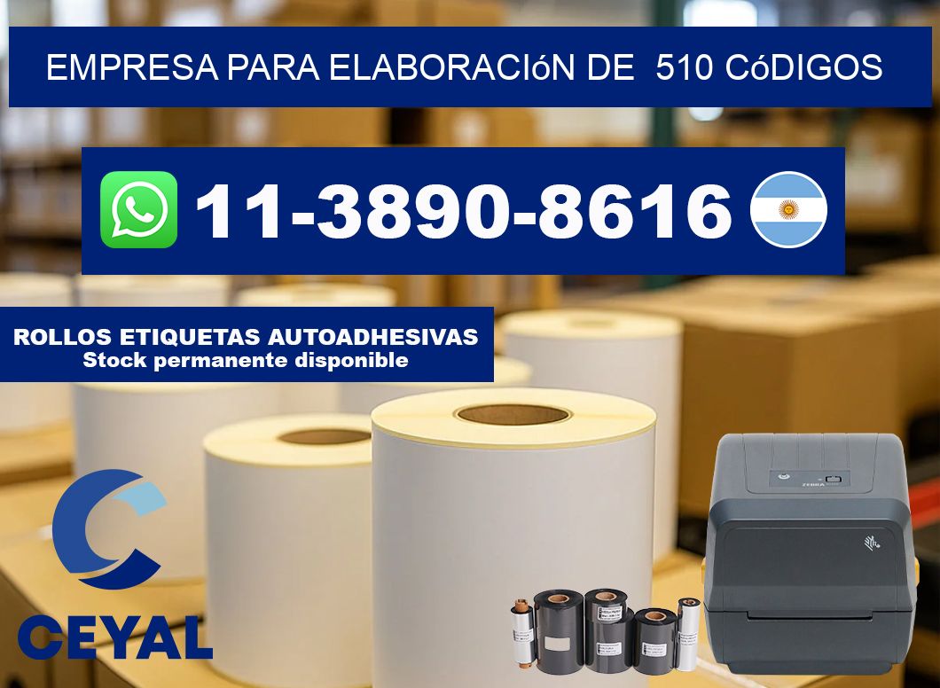 empresa para elaboración de 510 códigos