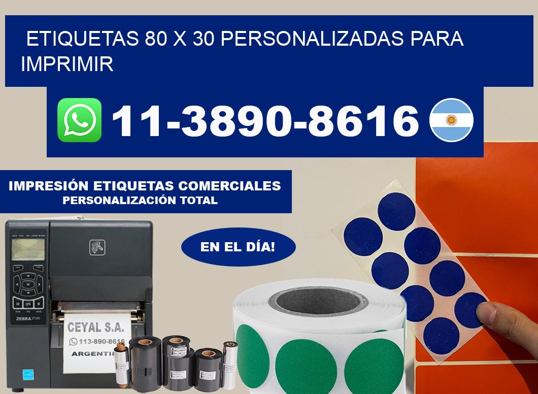 etiquetas 80 x 30 personalizadas para imprimir