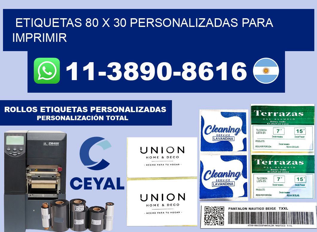 etiquetas 80 x 30 personalizadas para imprimir
