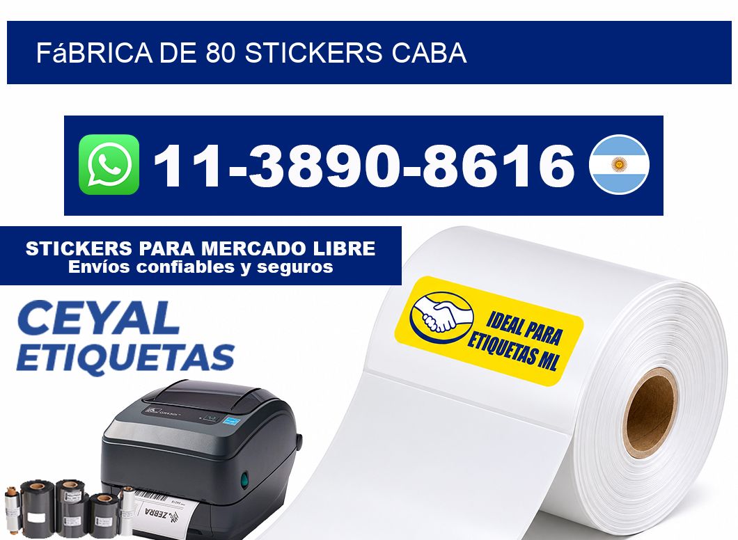 fábrica de 80 stickers CABA