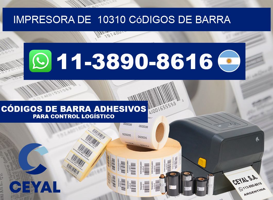impresora de 10310 códigos de barra