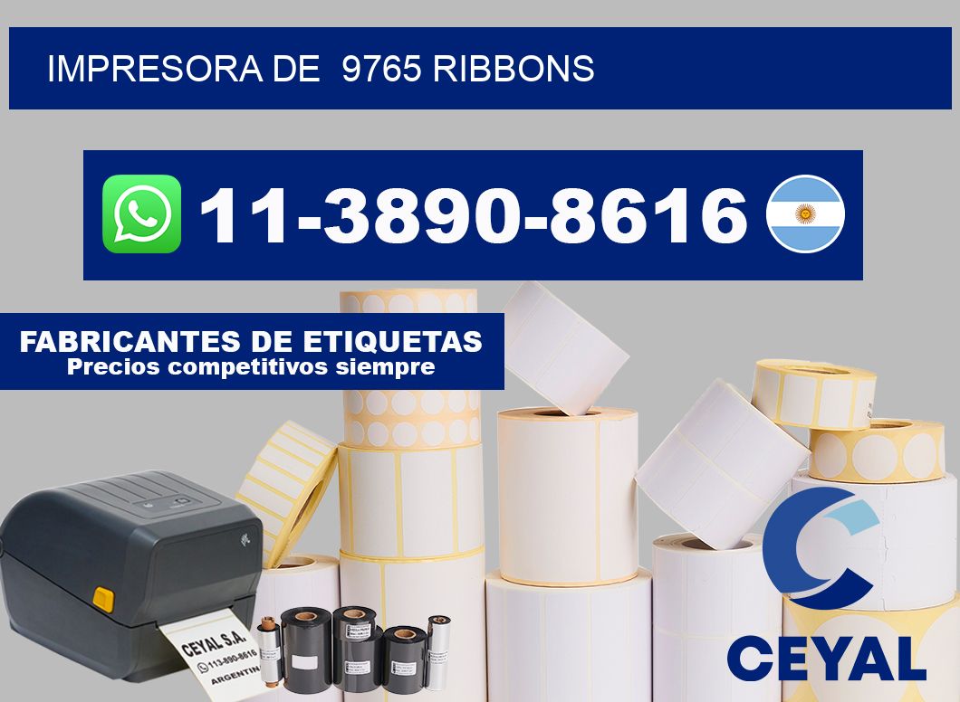 impresora de  9765 ribbons
