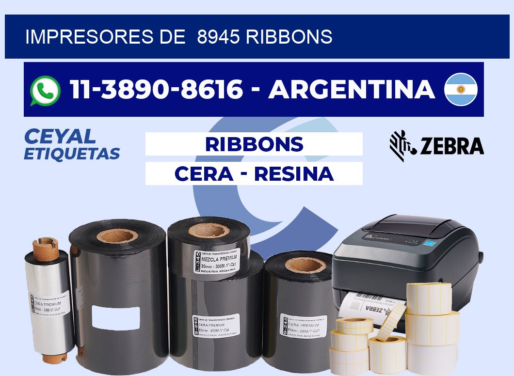 impresores de  8945 ribbons