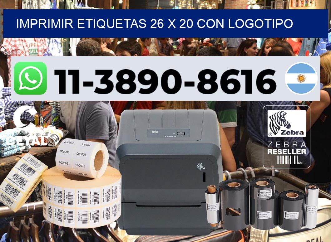 imprimir etiquetas 26 x 20 con logotipo