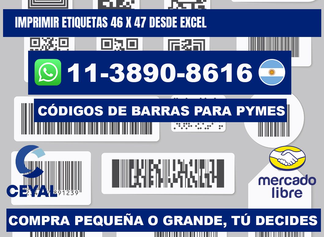 imprimir etiquetas 46 x 47 desde excel