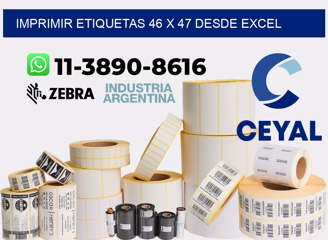 imprimir etiquetas 46 x 47 desde excel