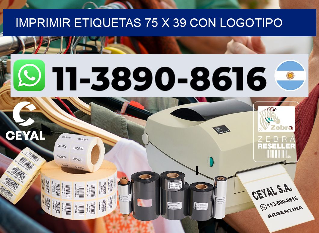 imprimir etiquetas 75 x 39 con logotipo