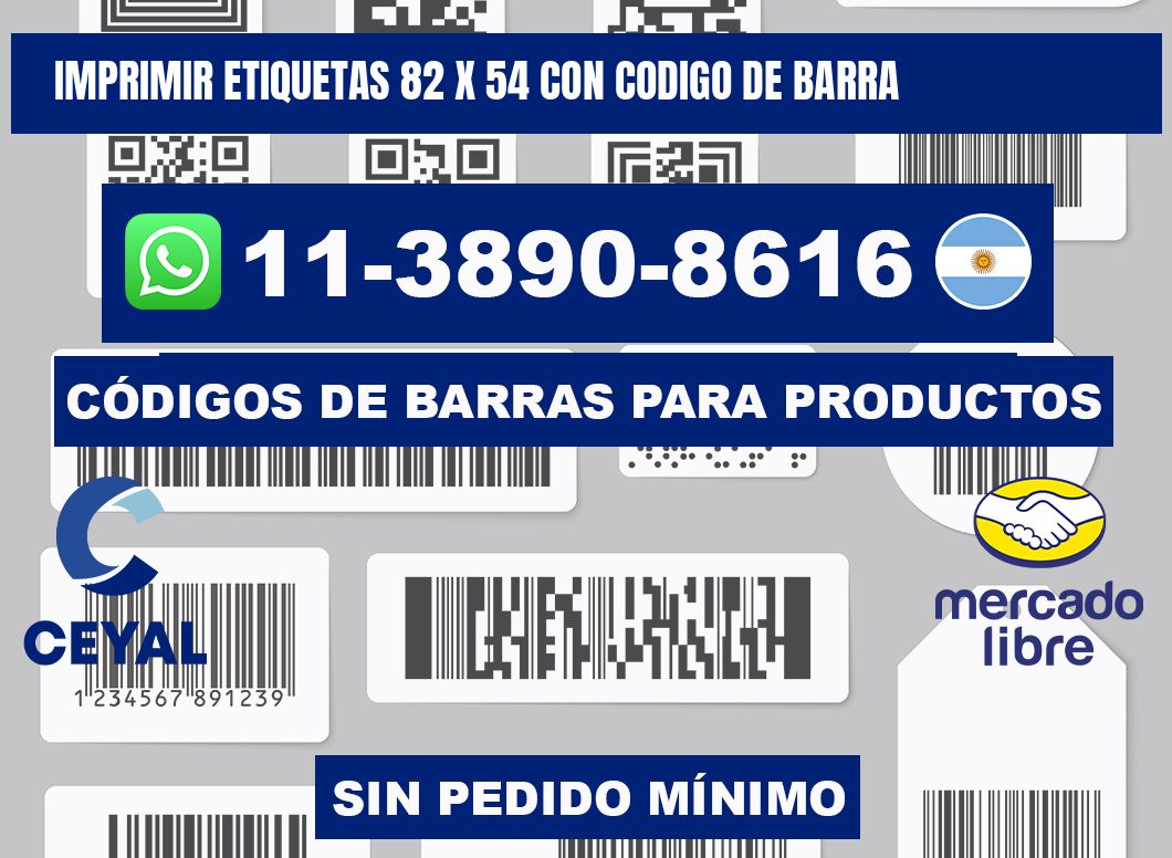 imprimir etiquetas 82 x 54 con codigo de barra