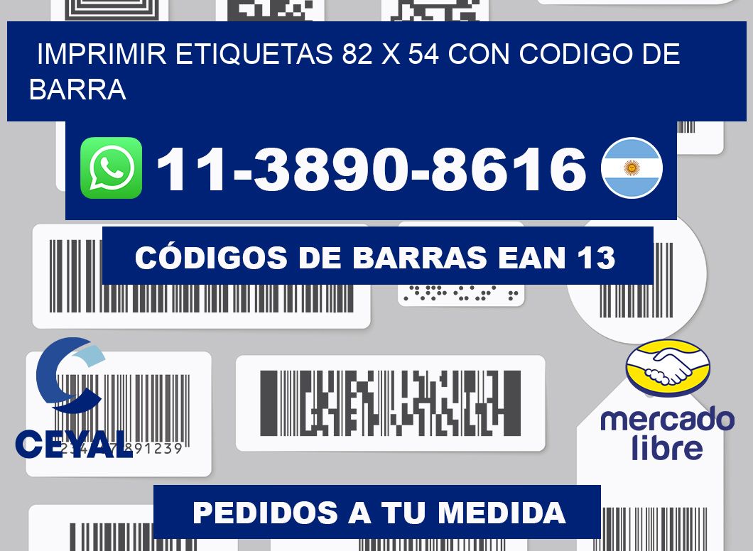 imprimir etiquetas 82 x 54 con codigo de barra