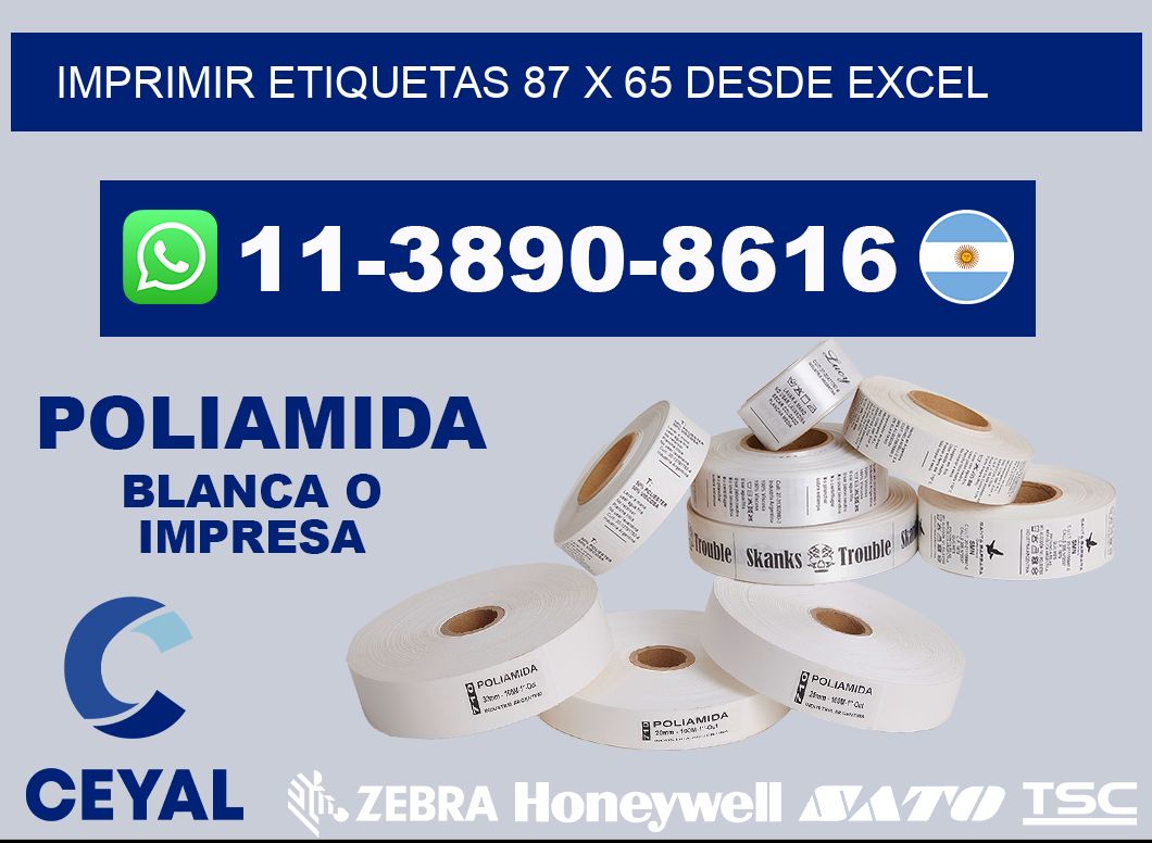 imprimir etiquetas 87 x 65 desde excel