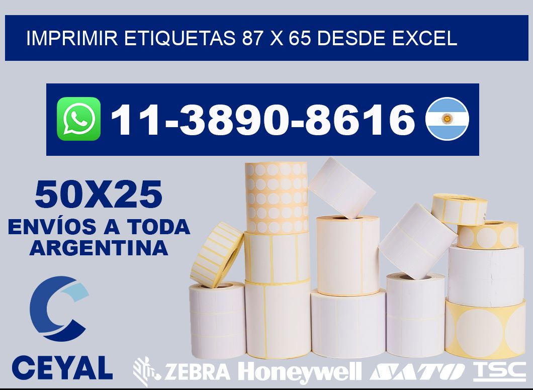 imprimir etiquetas 87 x 65 desde excel