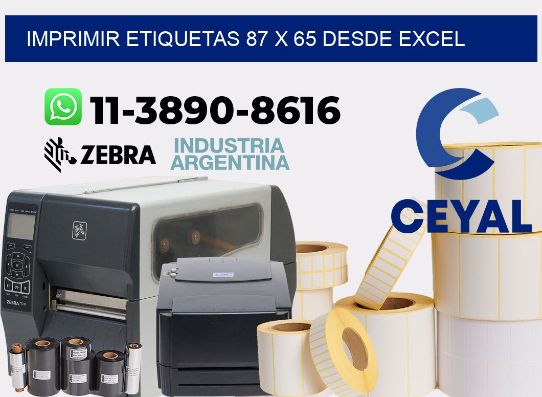imprimir etiquetas 87 x 65 desde excel