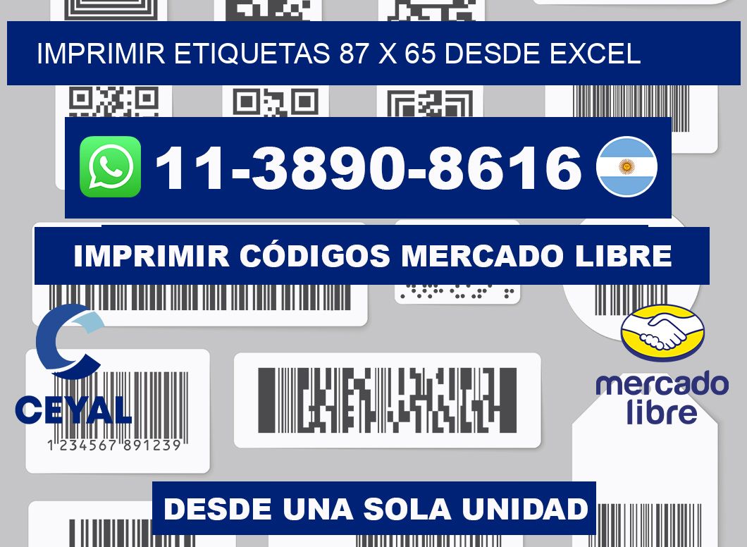 imprimir etiquetas 87 x 65 desde excel