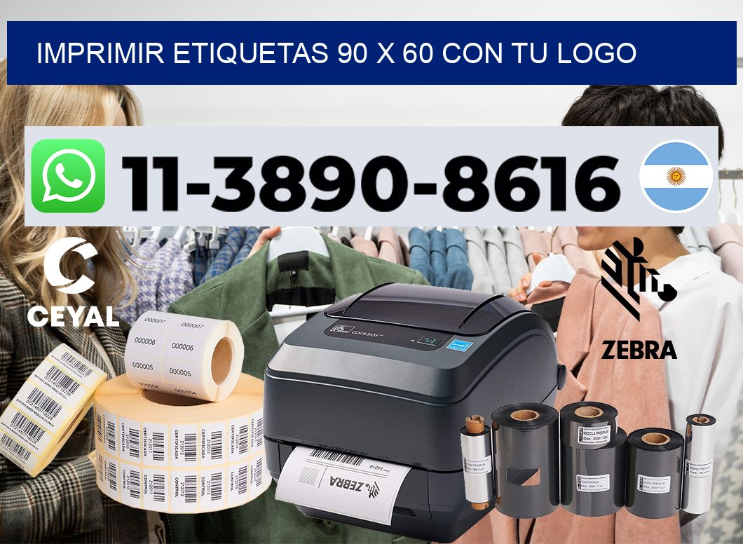 imprimir etiquetas 90 x 60 con tu logo