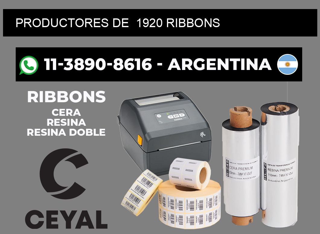 productores de 1920 ribbons