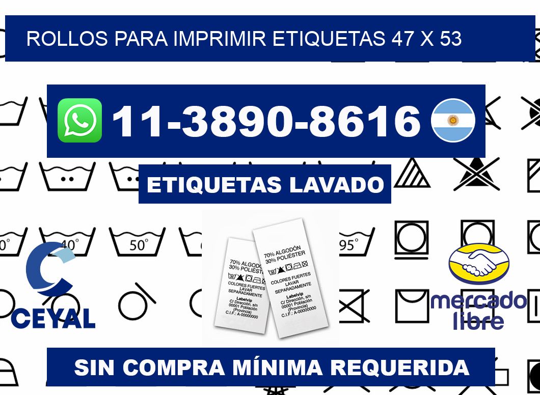 rollos para imprimir etiquetas 47 x 53